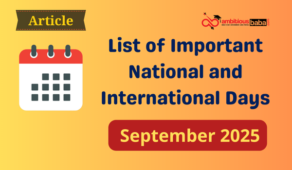 Important National and International Days in September 2025